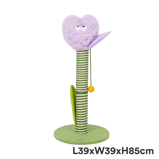 Zeze Shy Tulip Cat Scratch Post  (Large)