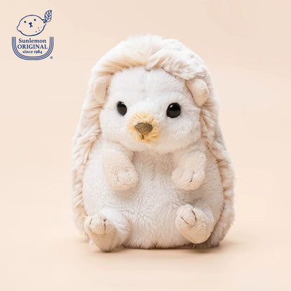 SUNLEMON FLUFFIES STUFFED TOY SMALL HEDGEHOG WHITE