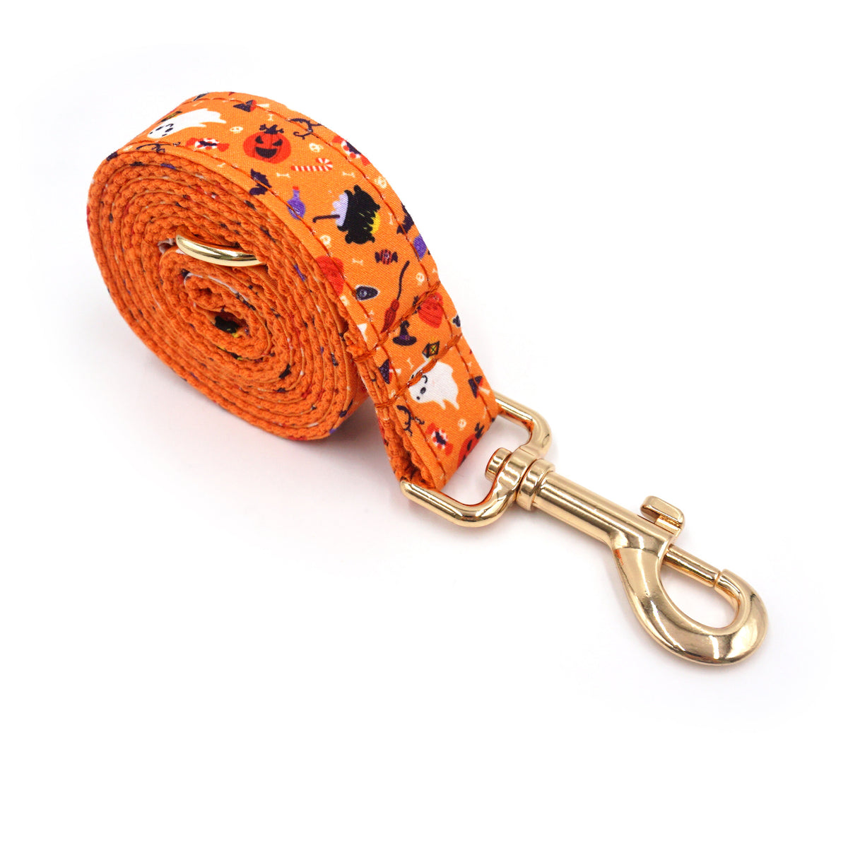 Halloween Collar & Leash (XS–XL)
