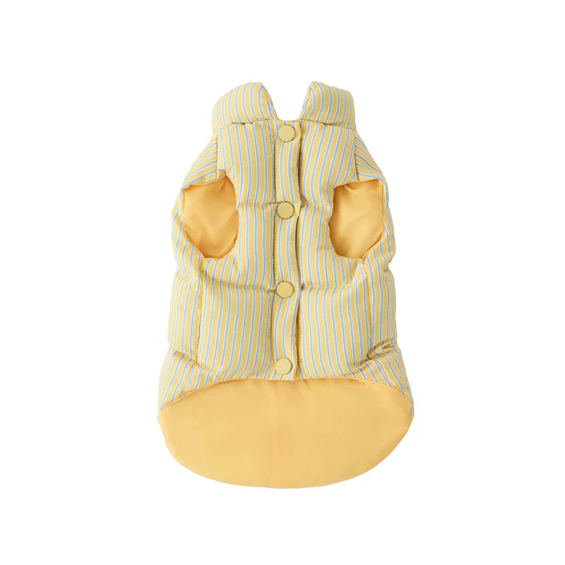 ZEZE Striped Small Dog Puffer Jacket
