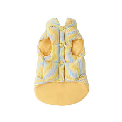 ZEZE Striped Small Dog Puffer Jacket