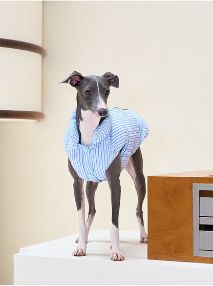ZEZE Striped Small Dog Puffer Jacket