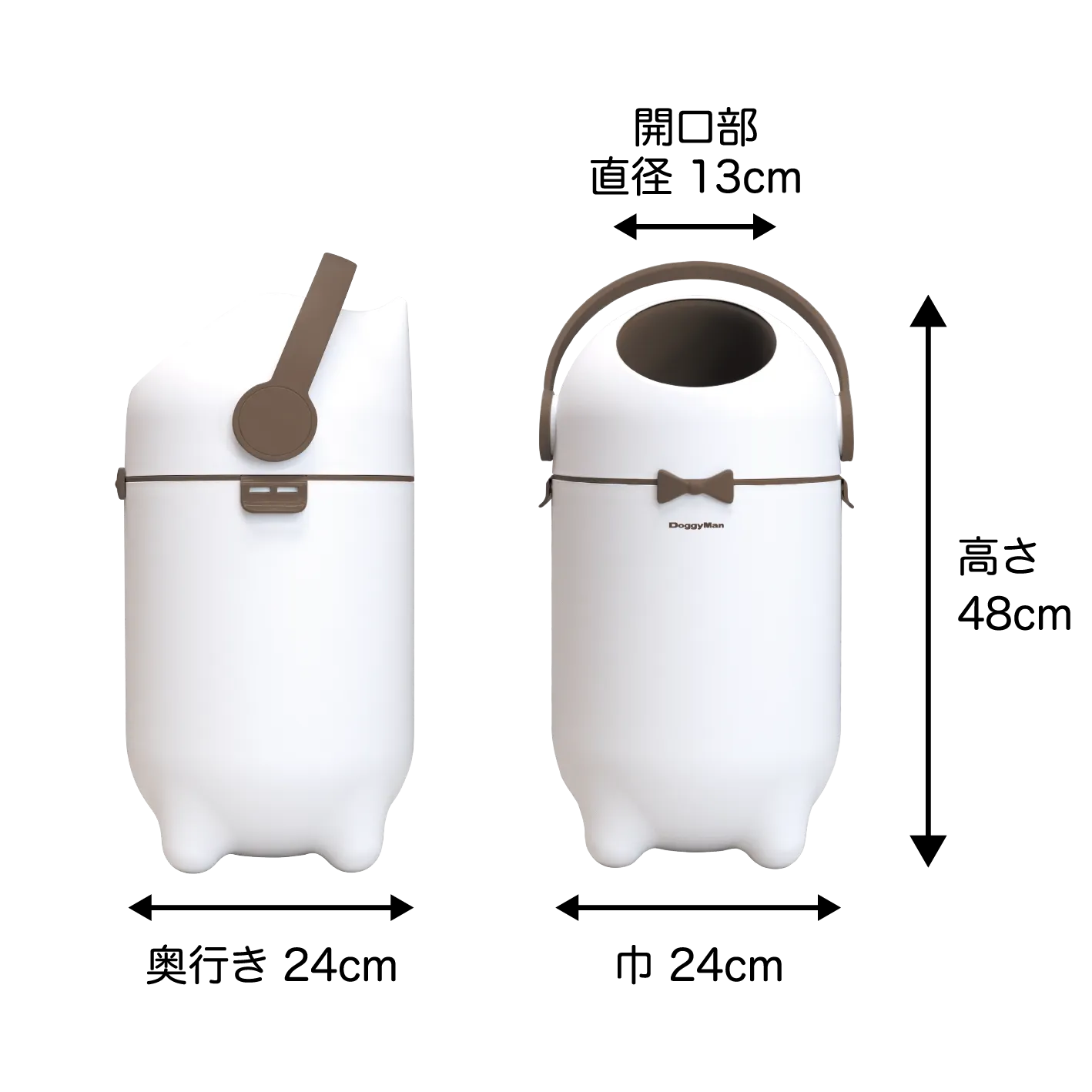 DoggyMan ODOR-RESISTANT PET WASTE TRASH CAN