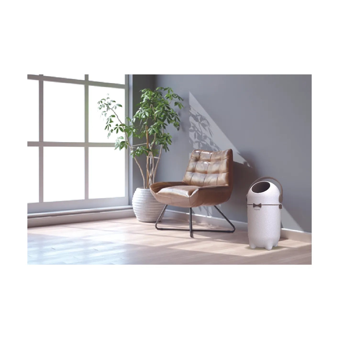 DoggyMan ODOR-RESISTANT PET WASTE TRASH CAN