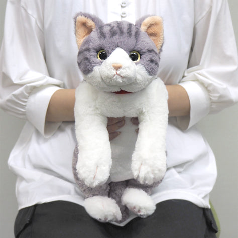 LYING CAT STUFFED TOY M SABASHIRO