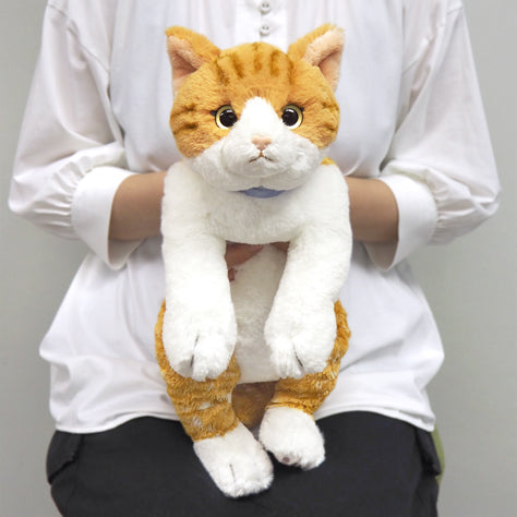 LYING CAT STUFFED TOY M CHASHIRO