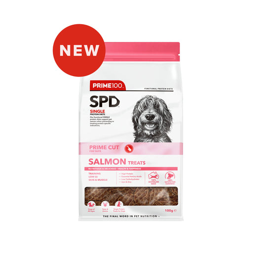 PRIME SPD PRIME CUT SALMON TREATS 100G