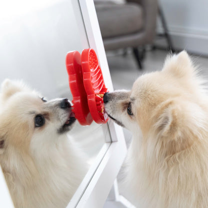 KONG Licks Slow Feeder Small Treat Dispenser Toy With Suction Cups For Dogs