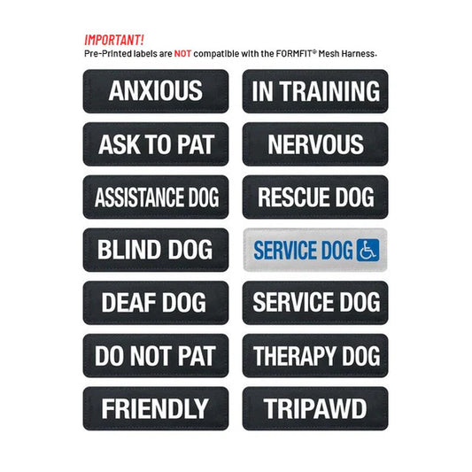 Ezydog Pre-printed Side Labels for Express and Convert Harnesses