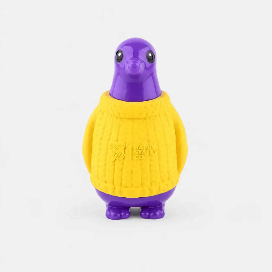 Happy Staffy Co. Squeaky Power Penguin Dog Chew Toys