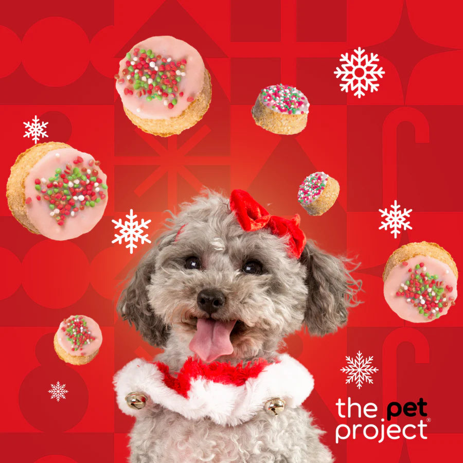 THE PET PROJECT CHRISTMAS COOKIES DOG TREATS 8PK