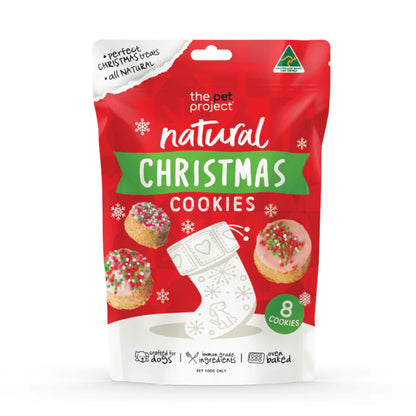 THE PET PROJECT CHRISTMAS COOKIES DOG TREATS 8PK