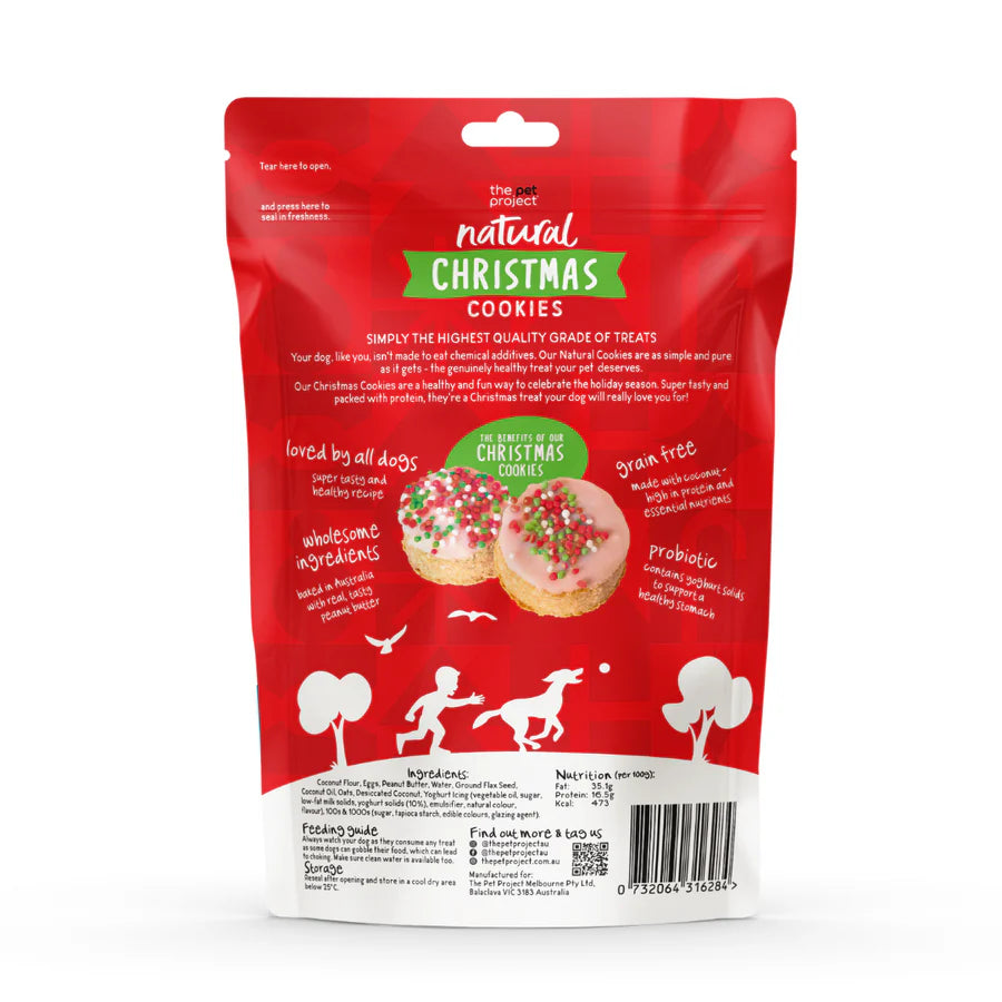 THE PET PROJECT CHRISTMAS COOKIES DOG TREATS 8PK