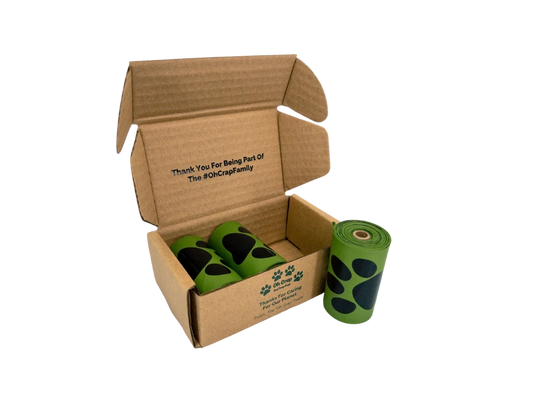 OH CRAP COMPOSTABLE DOG POOP BAGS 60 BAGS