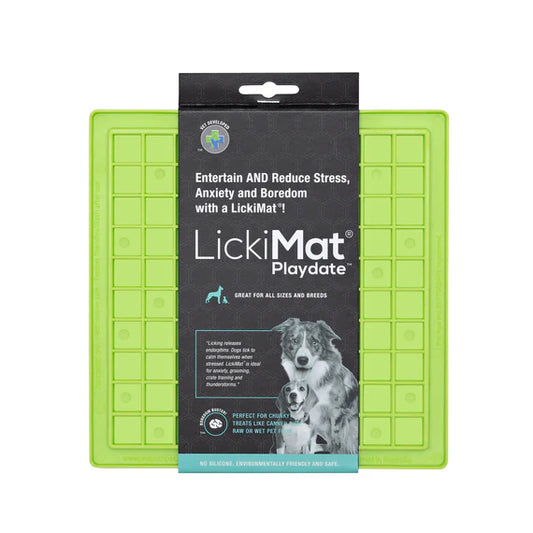 LICKIMAT DOG CLASSIC PLAYDATE GREEN 20x20cm