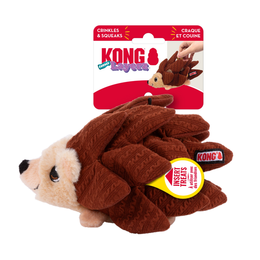 Kong JLayerz Forage Hedgehog Medium Dog Toy