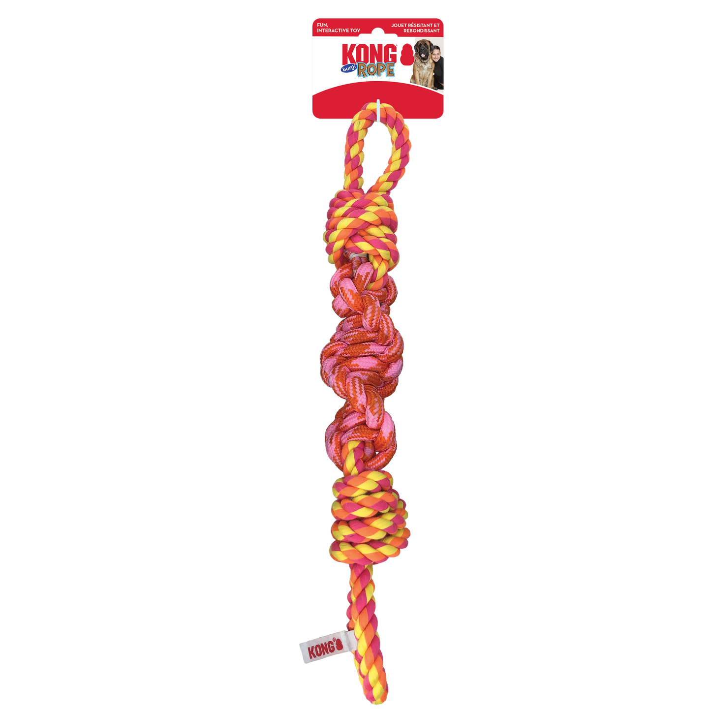 KONG DOG ROPE BUNJI ASSORTED Large Dog Toy