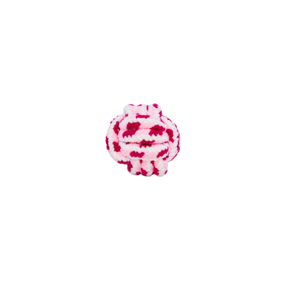 KONG PUPPY Rope Ball Assorted LARGE (Blue/Pink)