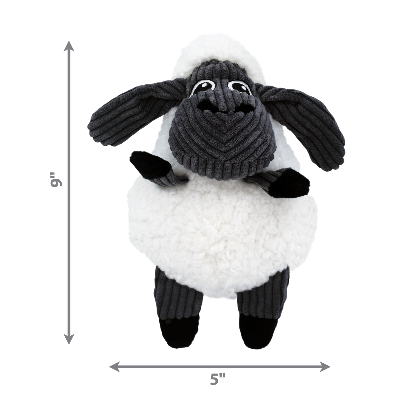 KONG SHERPS FLOOFS SHEEP Dog Toy  MEDIUM