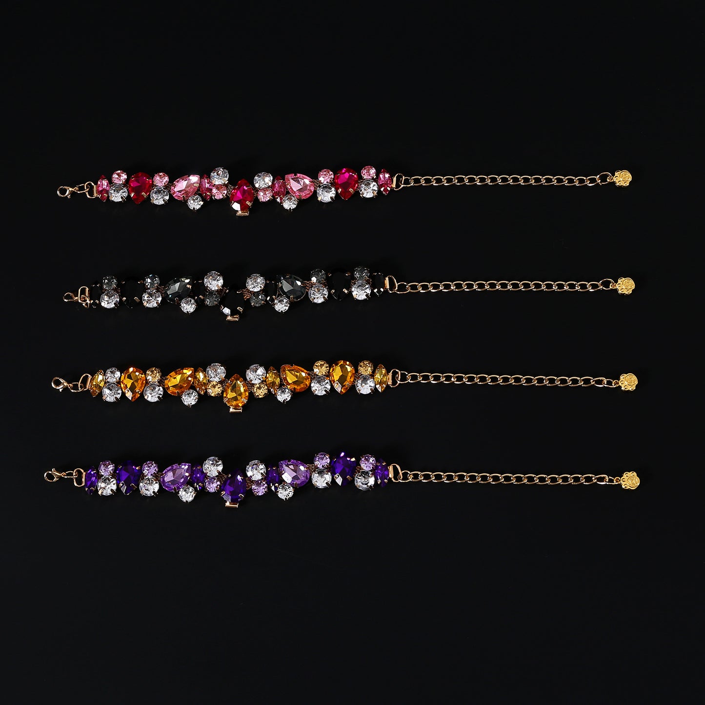 Royal Crystal Teardrop Pet Necklace