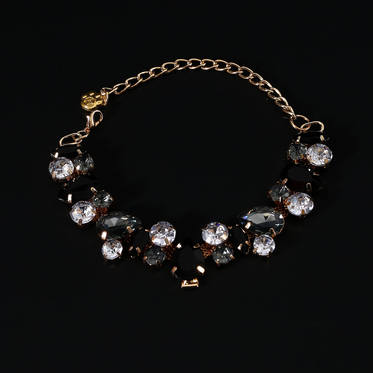 Royal Crystal Teardrop Pet Necklace