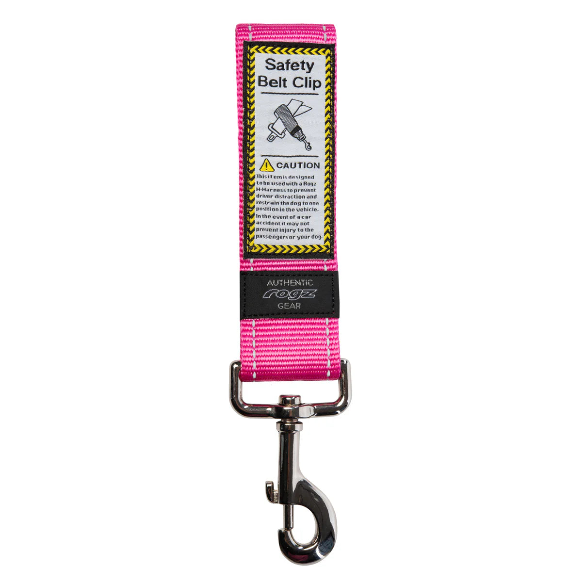 Rogz Utility Car-Safe SeatBelt Clip Pink