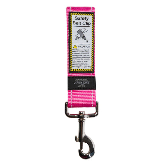 Rogz Utility Car-Safe SeatBelt Clip Pink