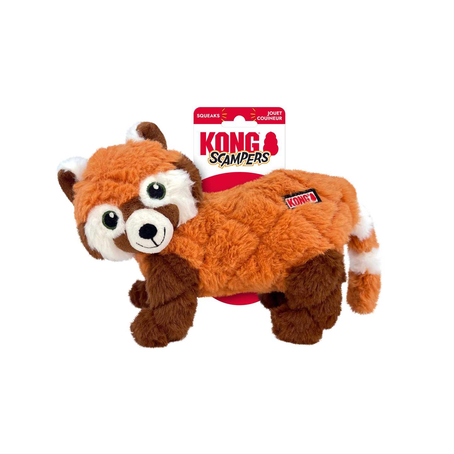 KONG Scampers RED PANDA Dog Toy Medium