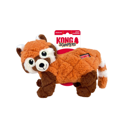 KONG Scampers RED PANDA Dog Toy Medium