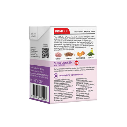 PRIME SPD SLOW COOKED TURKEY & FLAXSEED 354G