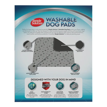 SIMPLE SOLUTION Washable Dog Pads 2 Packs