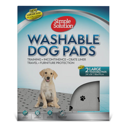 SIMPLE SOLUTION Washable Dog Pads 2 Packs