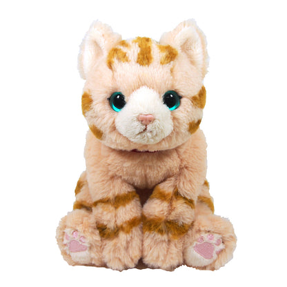 LYING CAT STUFFED TOY S BROWN TABBY