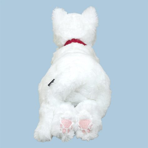 LYING CAT STUFFED TOY Odd-Eyed White Cat Small