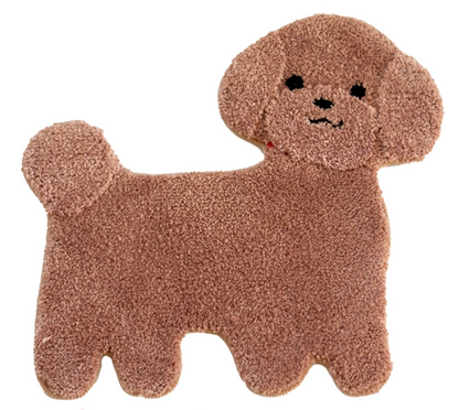 Brown Teddy Dog Decorative Floor Mat