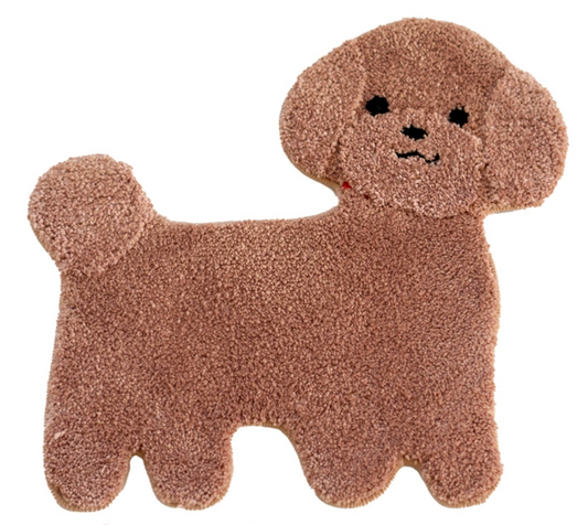 Brown Teddy Dog Decorative Floor Mat