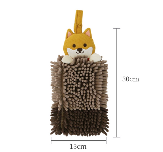 Yellow Shiba Inu Hand Towel