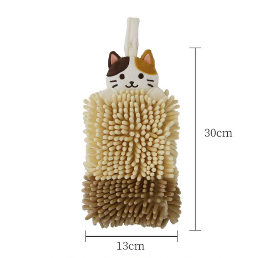 Calico Cat Hand Towel