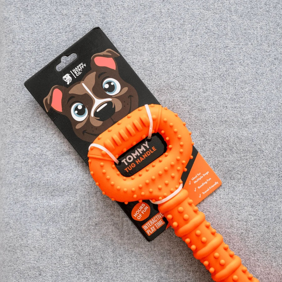 Happy Staffy Co. The Tommy Tug Handle Dog Tug Toy