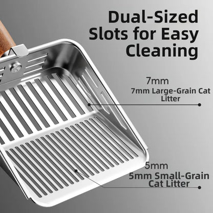 POPOCOLA Stainless Steel Cat Litter Scoop