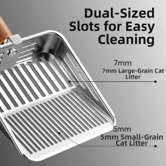 POPOCOLA Stainless Steel Cat Litter Scoop
