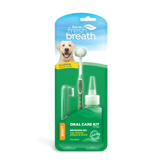 TropiClean Fresh Breath OralCare Kit for Large Dogs