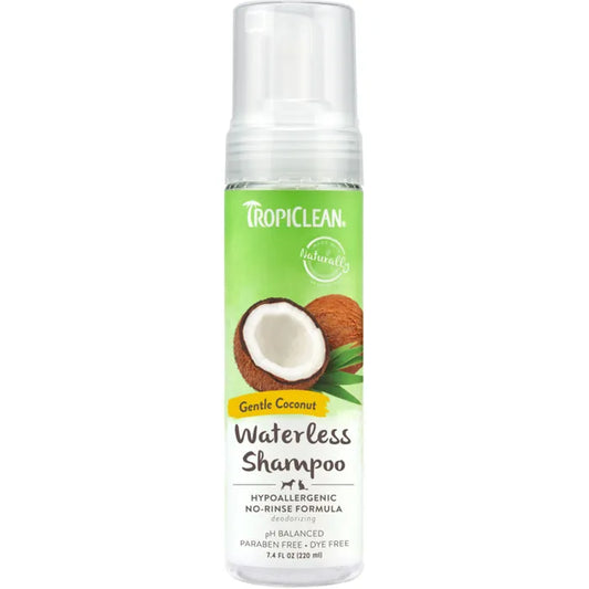 TropiClean Waterless Gentle Coconut Hypoallergenic Shampoo 220mL