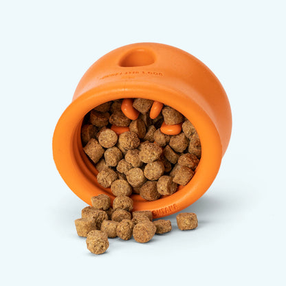 WEST PAW TOPPL PUZZLE TOY - TANGERINE