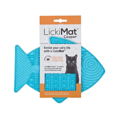 LICKIMAT CAT Casper Slow Feeder Mat for Mature Cats