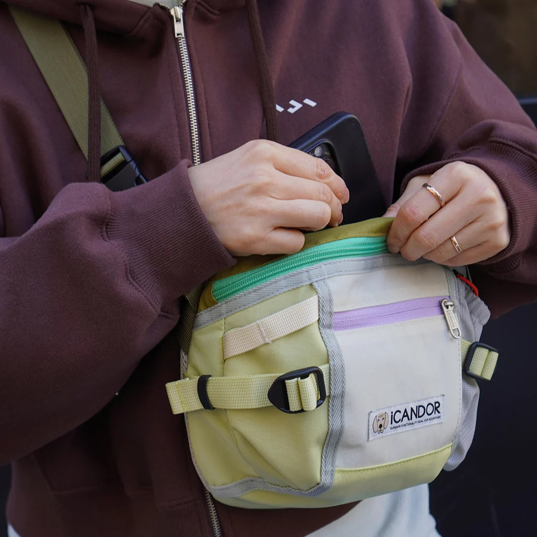 iCandor Urban Explorer Dog Walking Bag- Lime Yellow