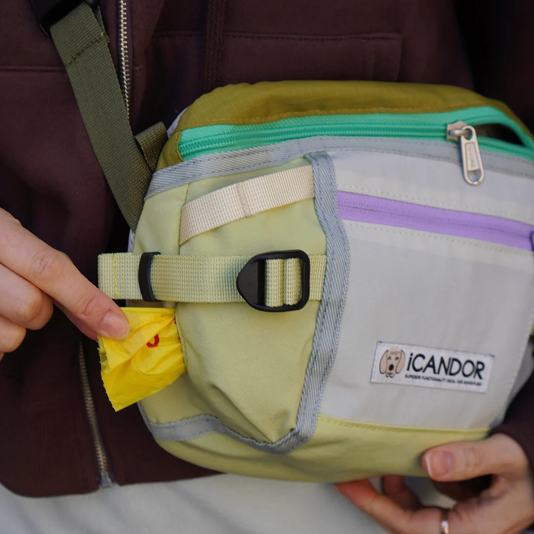 iCandor Urban Explorer Dog Walking Bag- Lime Yellow