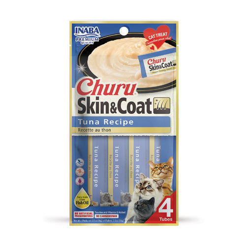 INABA Churu SKIN & COAT TUNA Recipe(14G X 4)