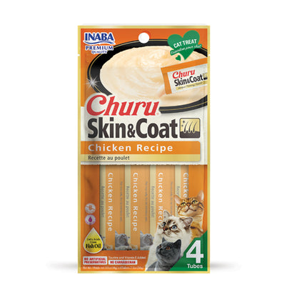 INABA Churu SKIN & COAT CHICKEN Recipe(14G X 4)