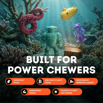 Happy Staffy Co. Chewzilla® Deep Sea Mission Dog Chew Toys